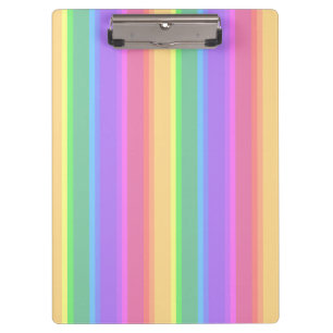 Carpeta De Pinza Rayas arcoiris pastorales