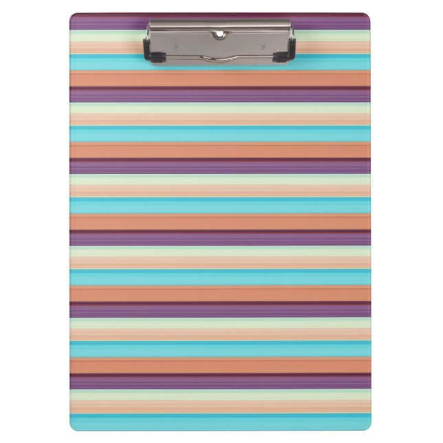 Carpeta De Pinza Rayas azules marrones lindas  (Anverso)