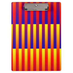 Carpeta De Pinza Rayas Azules Rojas Amarillas