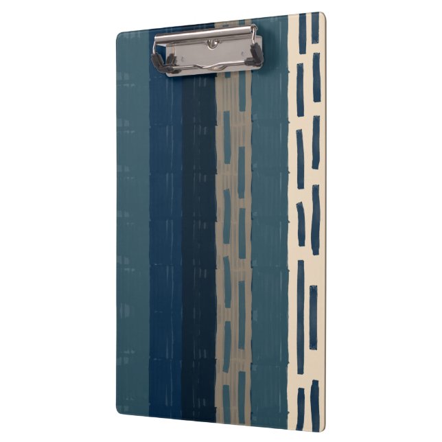Carpeta De Pinza Rayas azules y neutras irregulares y controles sut (Izquierda)