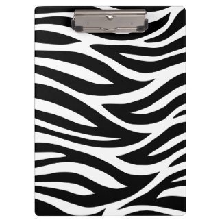 Carpeta De Pinza Rayas blancos y negros de la cebra