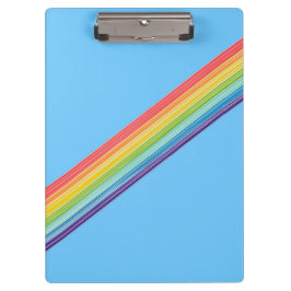 Carpeta De Pinza Rayas de arco iris diagonales