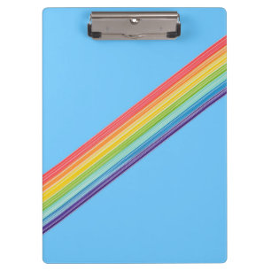 Carpeta De Pinza Rayas de arco iris diagonales