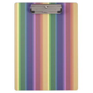 Carpeta De Pinza Rayas de arco iris mudas
