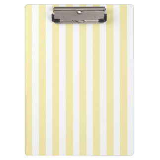 Carpeta De Pinza Rayas de caramelo amarillo y blanco