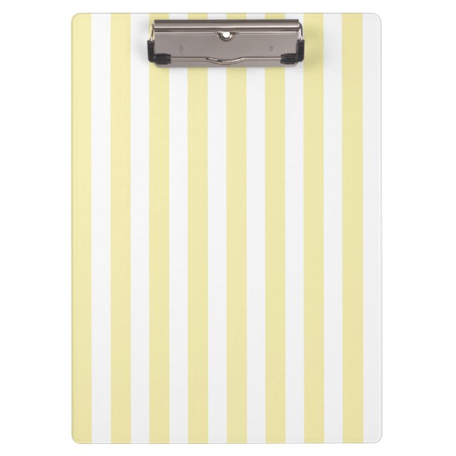 Carpeta De Pinza Rayas de caramelo amarillo y blanco (Anverso)
