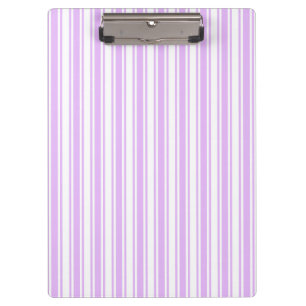Carpeta De Pinza Rayas de caramelo blanco y púrpura