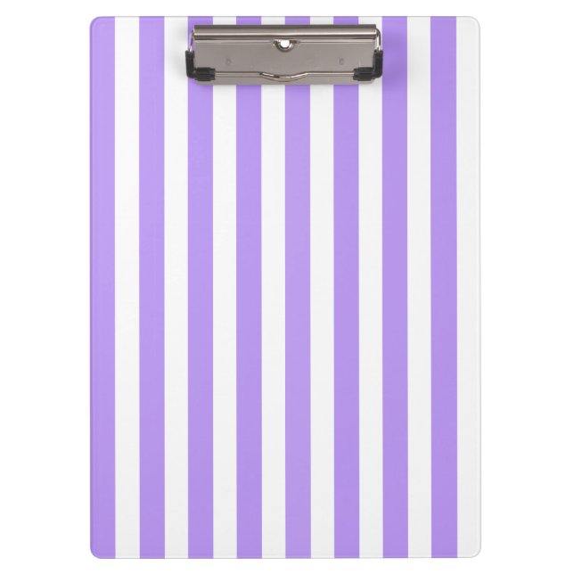 Carpeta De Pinza Rayas de caramelo morado y blanco (Anverso)