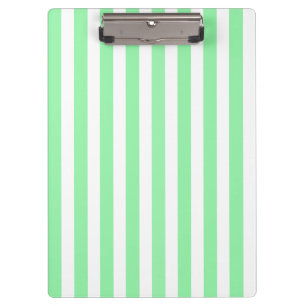 Carpeta De Pinza Rayas de caramelo verde y blanco