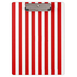 Carpeta De Pinza Rayas de caramelos rojas y blancas