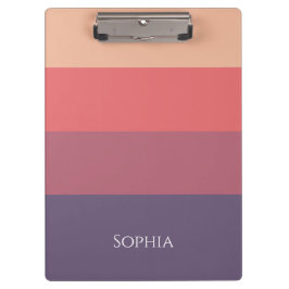 Carpeta De Pinza Rayas de color ocaso-