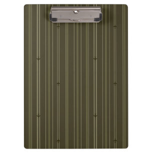 Carpeta De Pinza Rayas de Corriente de Chorro en Verde Oliva