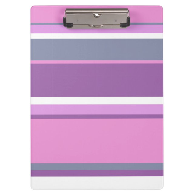 Carpeta De Pinza Rayas de lilac (Anverso)
