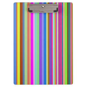 Carpeta De Pinza Rayas del diverso tablero de los colores