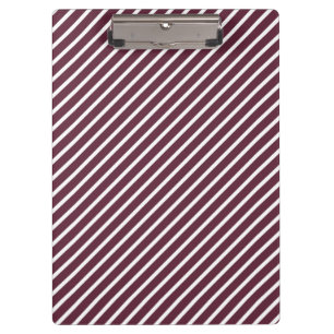 Carpeta De Pinza Rayas diagonales marrón, borgoñona y blanca