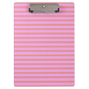 Carpeta De Pinza Rayas geométricas rosadas