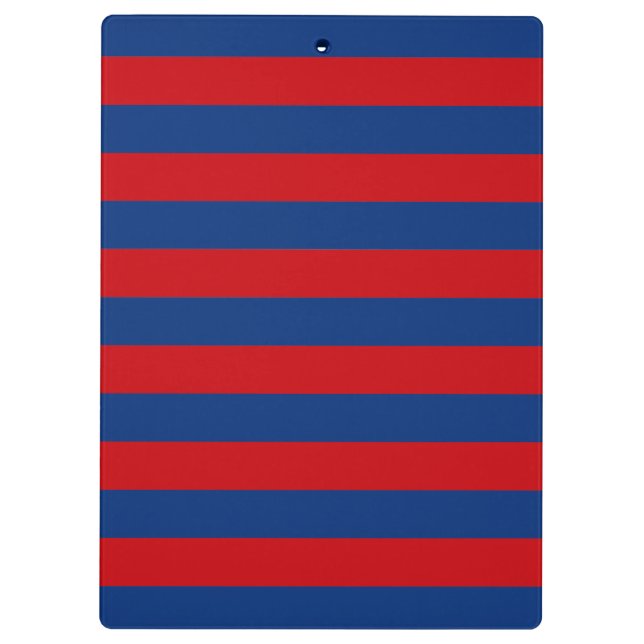 Carpeta De Pinza Rayas horizontales del tema náutico grande (Reverso)