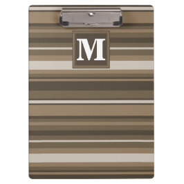 Carpeta De Pinza Rayas marrones