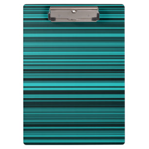 Carpeta De Pinza Rayas Negras Verde Azul