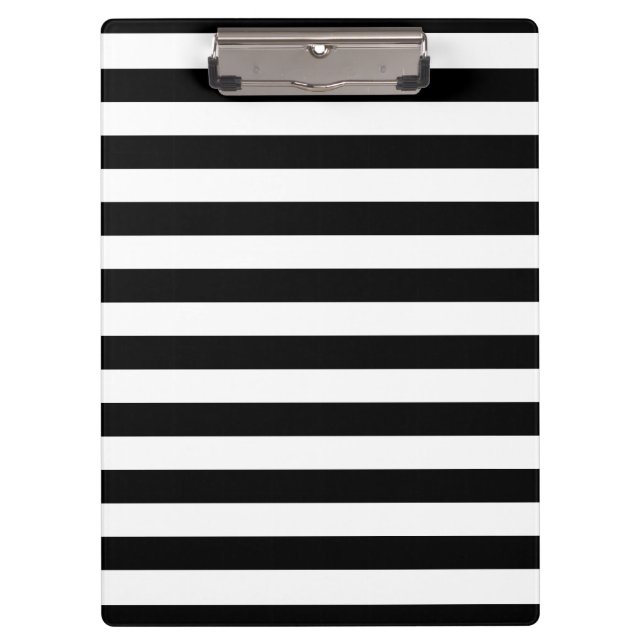 Carpeta De Pinza Rayas Negras y Blancas Simples y Negritas (Anverso)