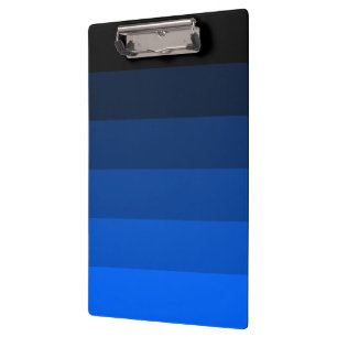 Carpeta De Pinza Rayas Ombre Negro Azul