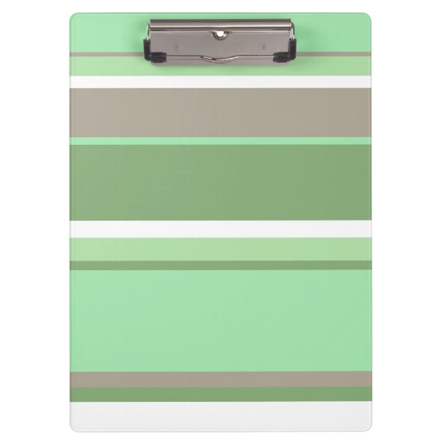 Carpeta De Pinza Rayas verdes pálidas (Anverso)