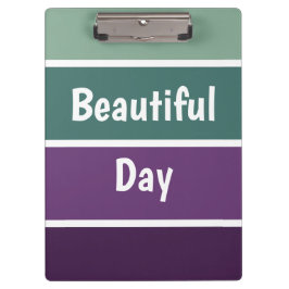 Carpeta De Pinza Rayas Verdes Y Púrpura