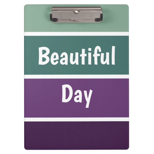 Carpeta De Pinza Rayas Verdes Y Púrpura (Anverso)