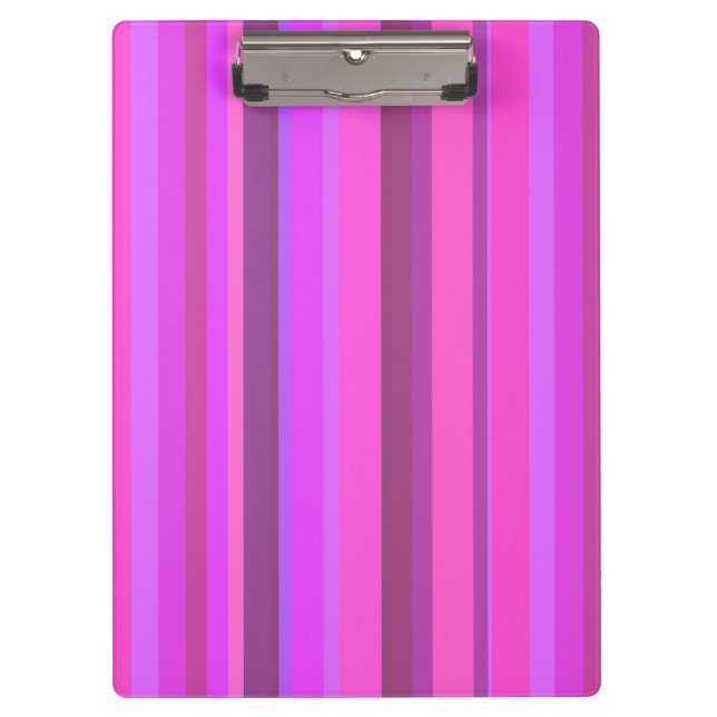 Carpeta De Pinza Rayas verticales rosas (Anverso)