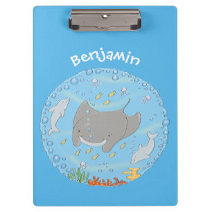 Carpeta De Pinza Rayo de manta y burbujas ilustracion personalizado