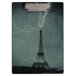 Carpeta De Pinza Rayo golpea la Torre Eiffel