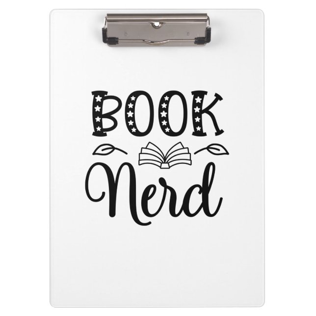 Carpeta De Pinza Reading Art Book Nerd (Anverso)