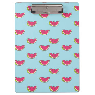 Carpeta De Pinza Rebanadas de la sandía en modelo verde azulado