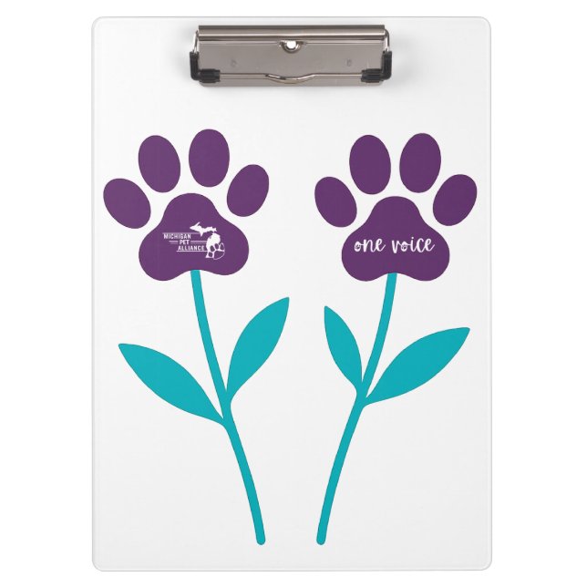 Carpeta De Pinza Recorrido Imprimir Tulipanes Clipboards (Anverso)