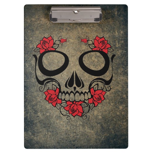 Carpeta De Pinza Red Rose Skull (Anverso)