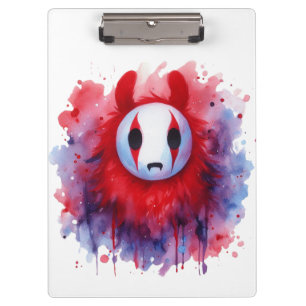Carpeta De Pinza Red Watercolor