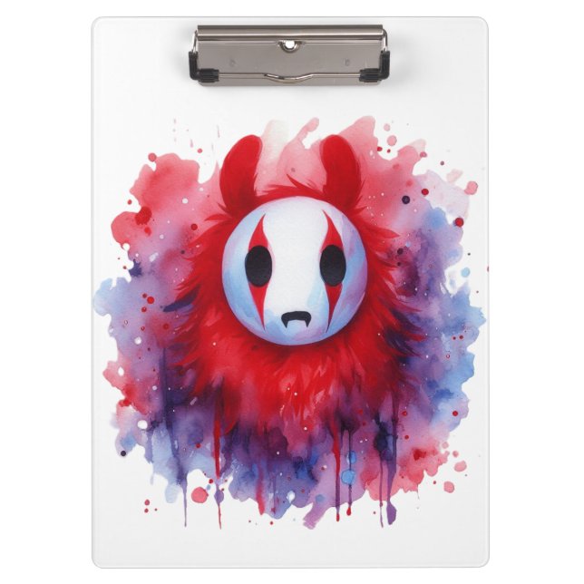 Carpeta De Pinza Red Watercolor (Anverso)