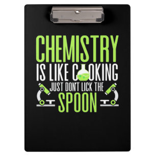 Carpeta De Pinza Regalo científico   La Química Es Como La Cocina