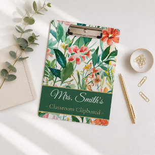 Carpeta De Pinza Regalo de Agradecimiento a Maestros Floral Persona