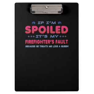 Carpeta De Pinza Regalo de bomberos Es la broma de mi bombero