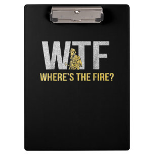 Carpeta De Pinza Regalo de bomberos   WTF Dónde está el bombero