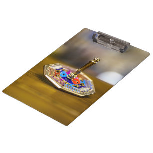 Carpeta De Pinza Regalo de dreidel de Hanukkah SlipperyJoe base oct