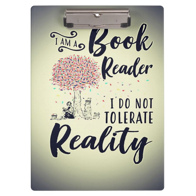 Carpeta De Pinza Regalo de lector Soy un lector de libros (Anverso)
