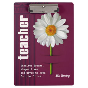 Carpeta De Pinza Regalo de nombre personalizado de reconocimiento d