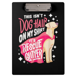 Carpeta De Pinza Regalo de perro de rescate Esto no es pelo de perr
