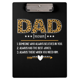 Carpeta De Pinza Regalo del Día del Padre con estampado de leopardo