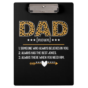 Carpeta De Pinza Regalo del Día del Padre con estampado de leopardo