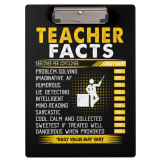 Carpeta De Pinza Regalo del profesor | Hechos del profesorado