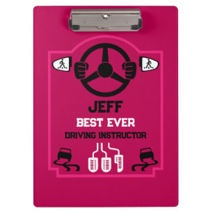 Carpeta De Pinza Regalo divertido para instructor de conducir