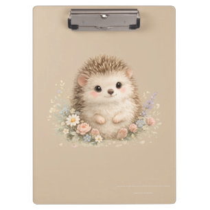 Carpeta De Pinza Regalo floral de Cottagecore de erizo Kawaii